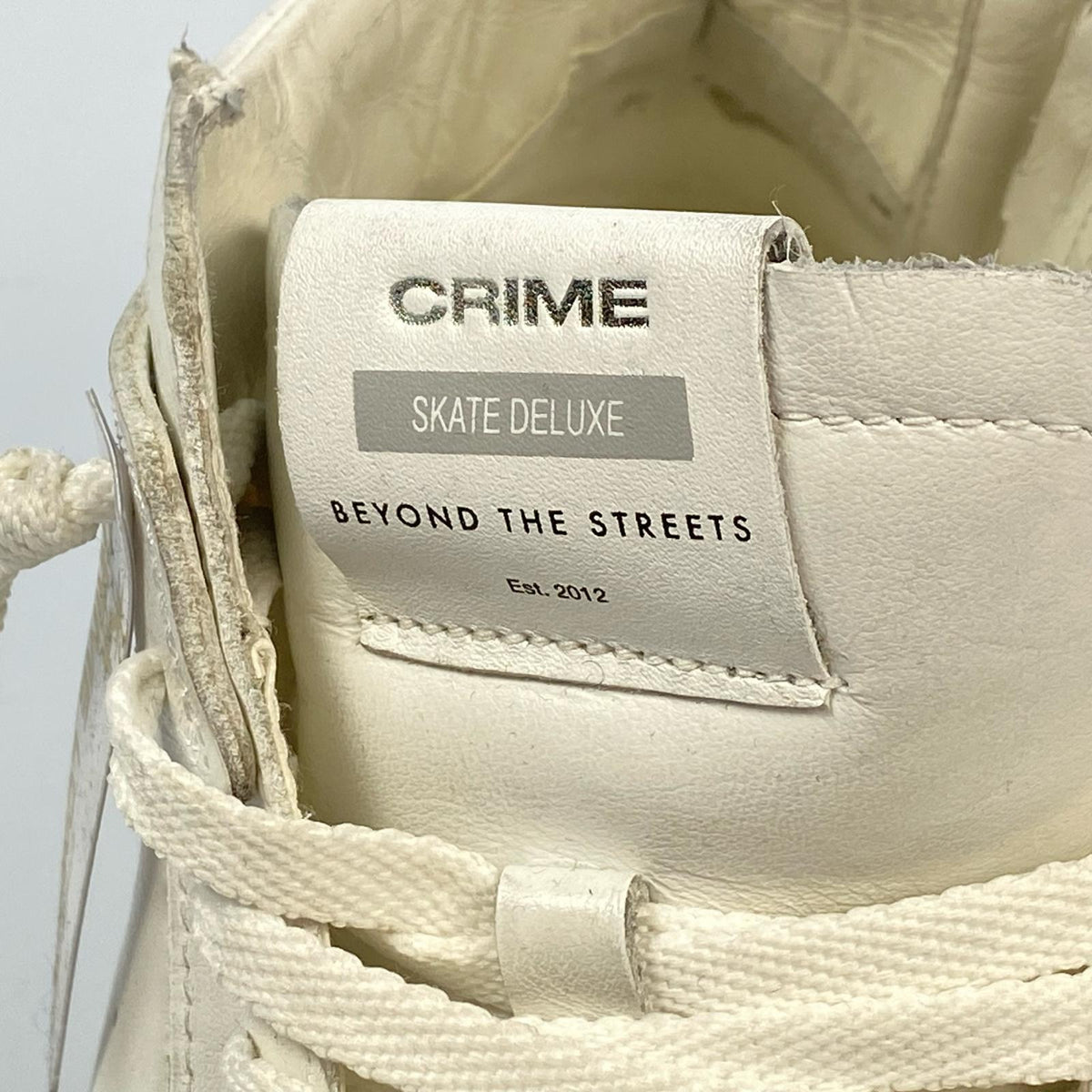CRIME LONDON クライムロンドン SK8 DELUXE MID スニーカー 17150PP6 EU42 ホワイト【姫路東店】