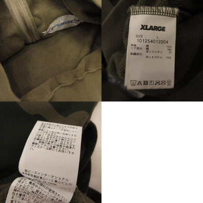 X-LARGE | エクストララージ MULTI LOGO ZIP UP HOODED SWEATSHIRT パーカー 101254012004 カモ サイズ：L【姫路東店】