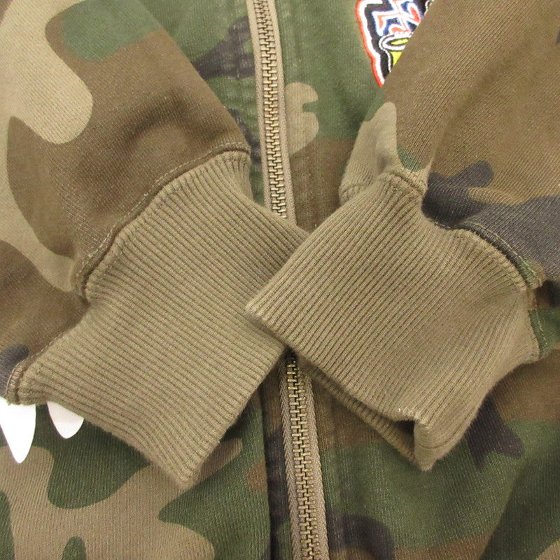 X-LARGE | エクストララージ MULTI LOGO ZIP UP HOODED SWEATSHIRT パーカー 101254012004 カモ サイズ：L【姫路東店】