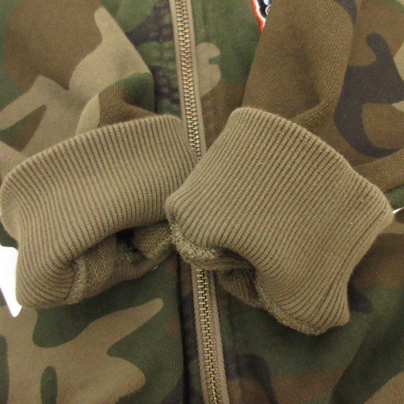 X-LARGE | エクストララージ MULTI LOGO ZIP UP HOODED SWEATSHIRT パーカー 101254012004 カモ サイズ：L【姫路東店】