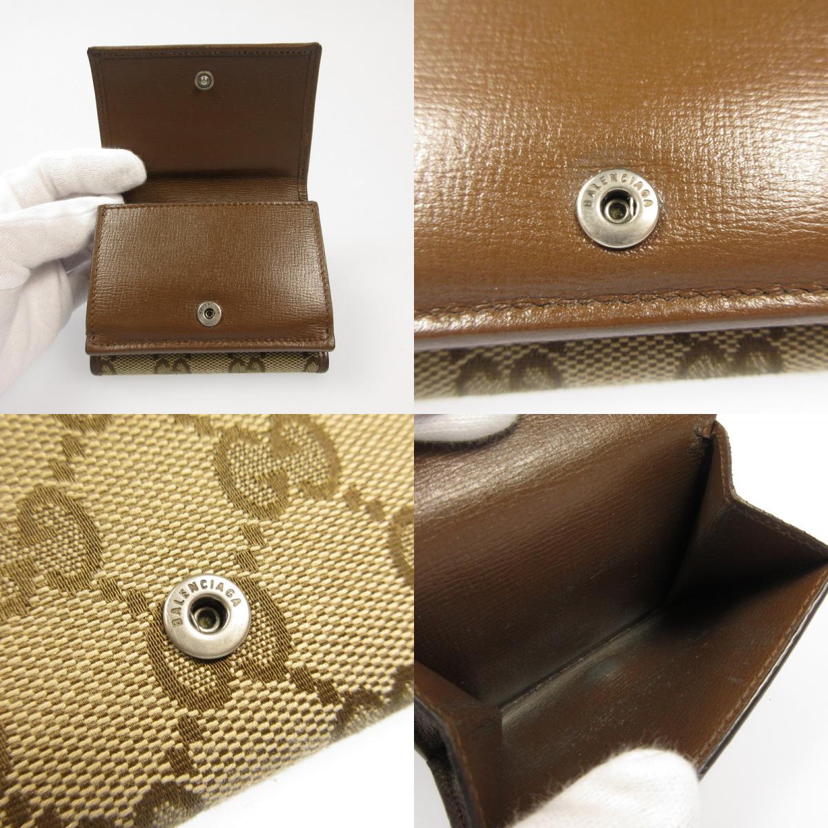 GUCCI | グッチ GGキャンバスコンパクトウォレット 681708 ×BALNCIAGA【姫路東店】