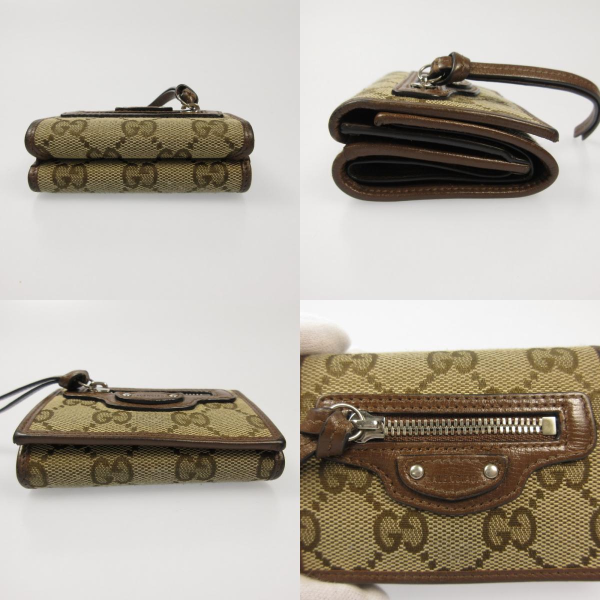 GUCCI | グッチ GGキャンバスコンパクトウォレット 681708 ×BALNCIAGA【姫路東店】