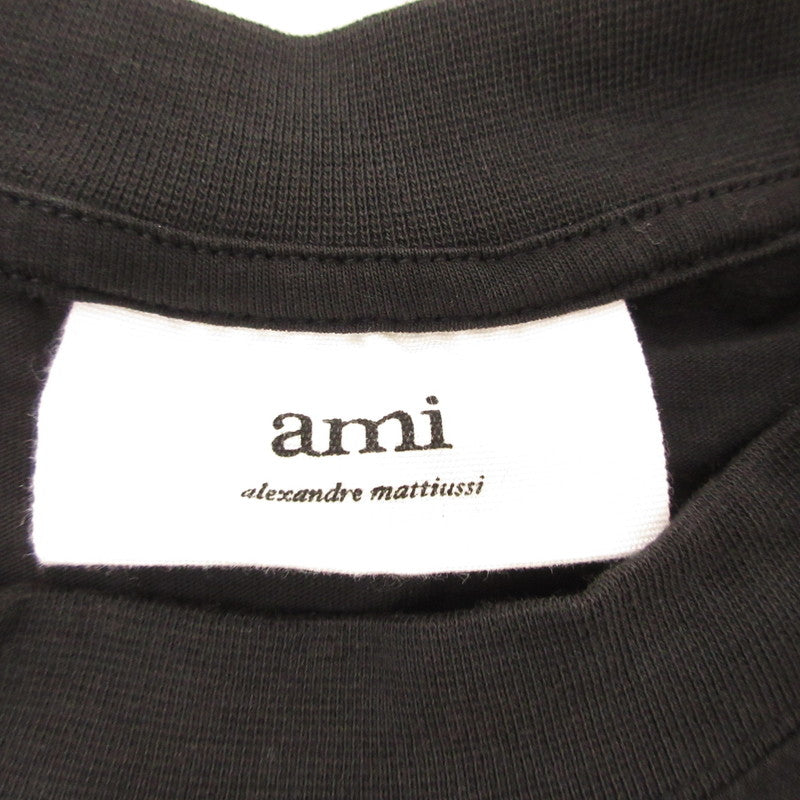 AMI | アミ AMI De Coeur 半袖Ｔシャツ BFFJ109.723 ブラック サイズ：L【姫路東店】