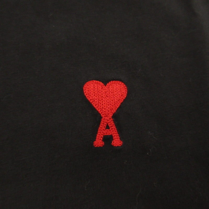 AMI | アミ AMI De Coeur 半袖Ｔシャツ BFFJ109.723 ブラック サイズ：L【姫路東店】