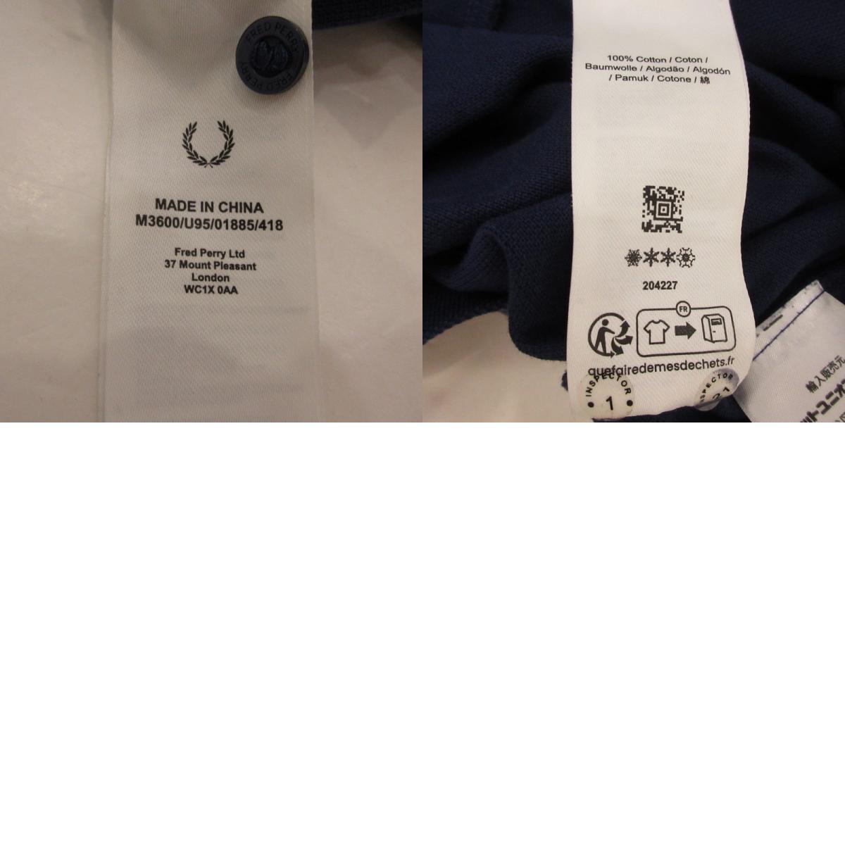FRED PERRY | フレッドペリー ポロシャツ M3600 ネイビー サイズ：M【姫路東店】