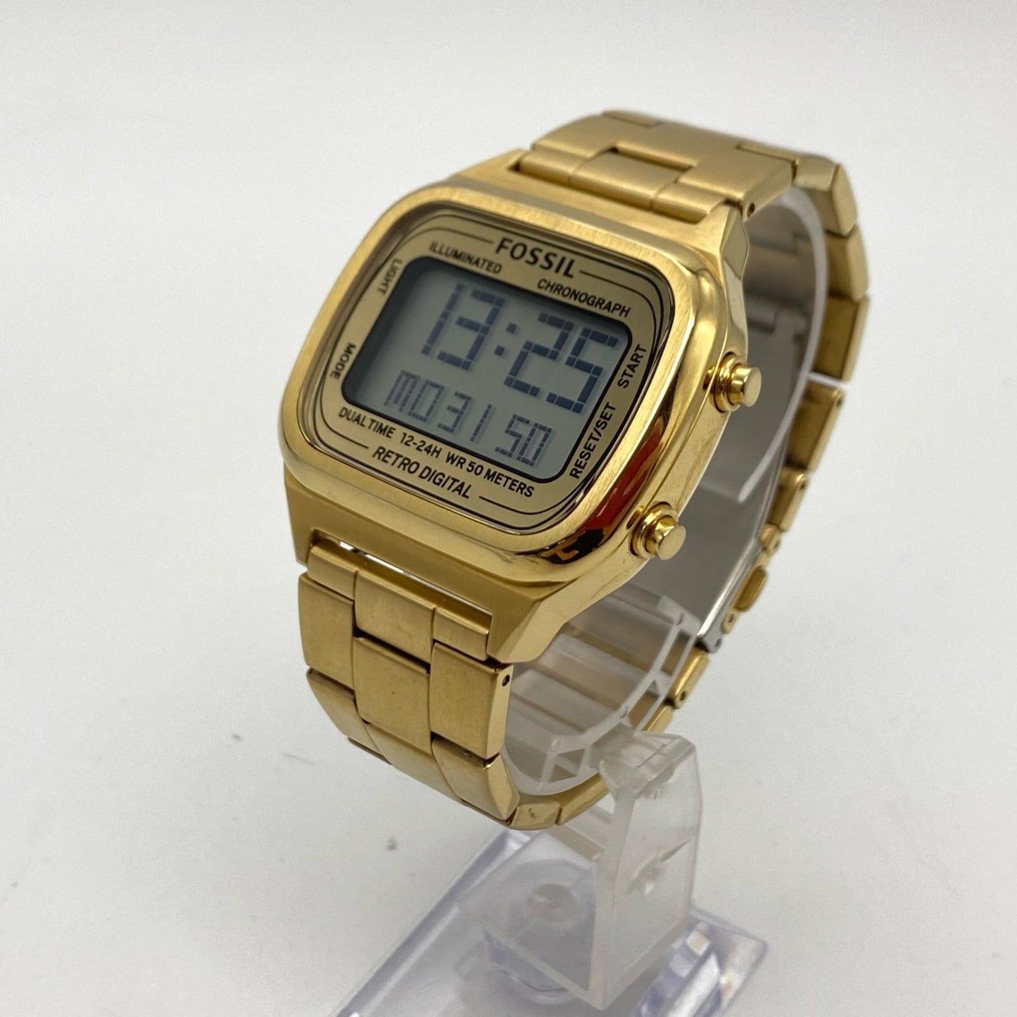 FOSSIL | フォッシル RETRO DIGITAL 腕時計 FS5843 デジタルクォーツ ゴールド【姫路東店】
