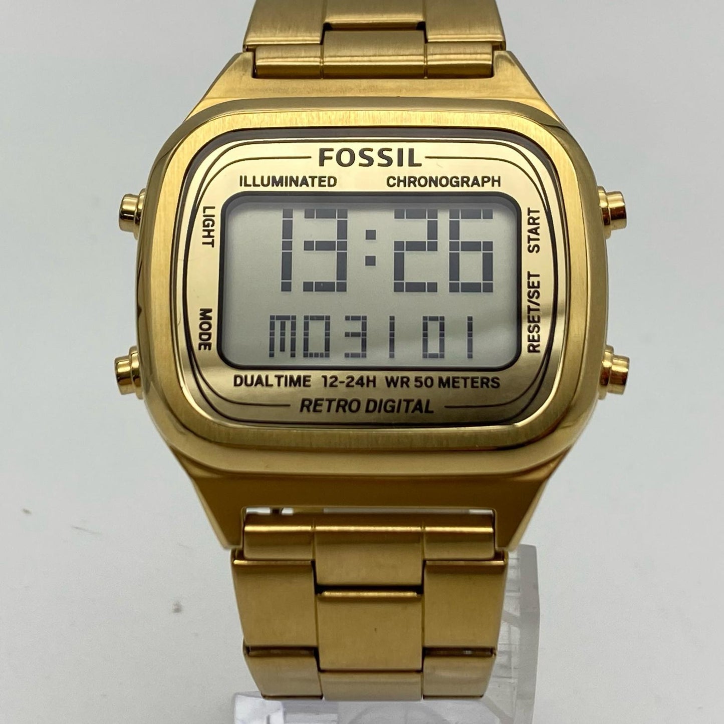 FOSSIL | フォッシル RETRO DIGITAL 腕時計 FS5843 デジタルクォーツ ゴールド【姫路東店】