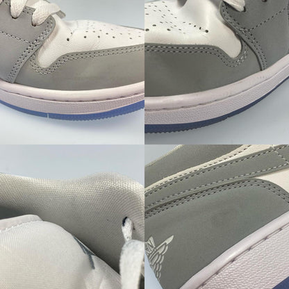 NIKE | ナイキ WMNS AIR JORDAN 1 LOW WHITE/WOLF GREY-ALUMINUM スニーカー DC0774-105 2024S/S 27.5cm グレー【姫路東店】