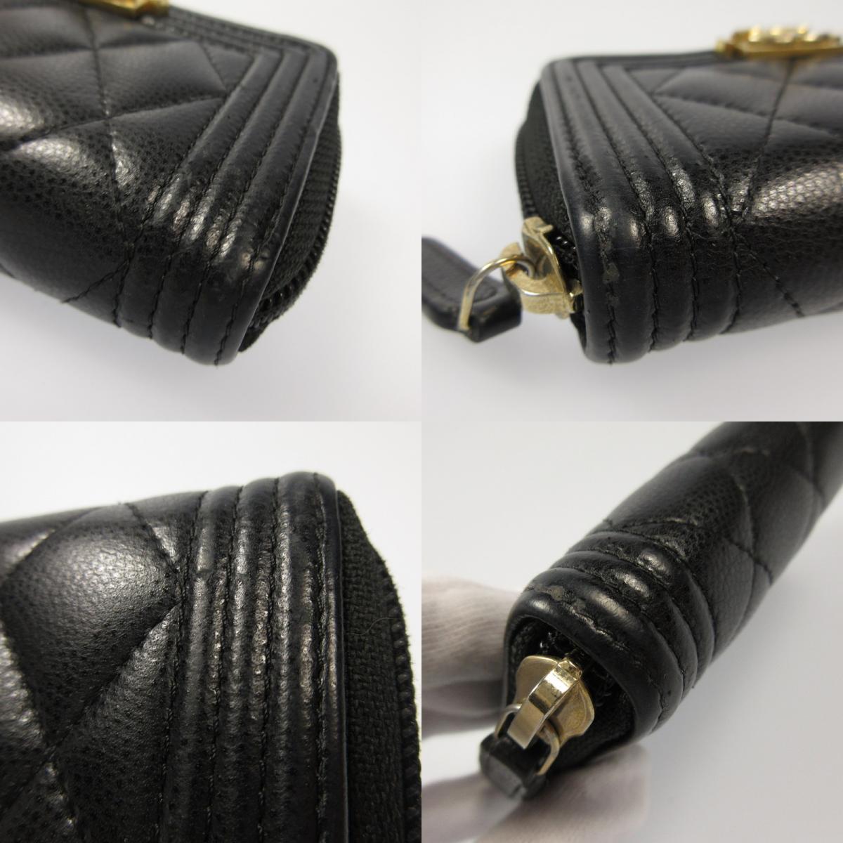 CHANEL | シャネル キャビアスキン ボーイシャネルジップコインケース コインケース A80602【姫路東店】