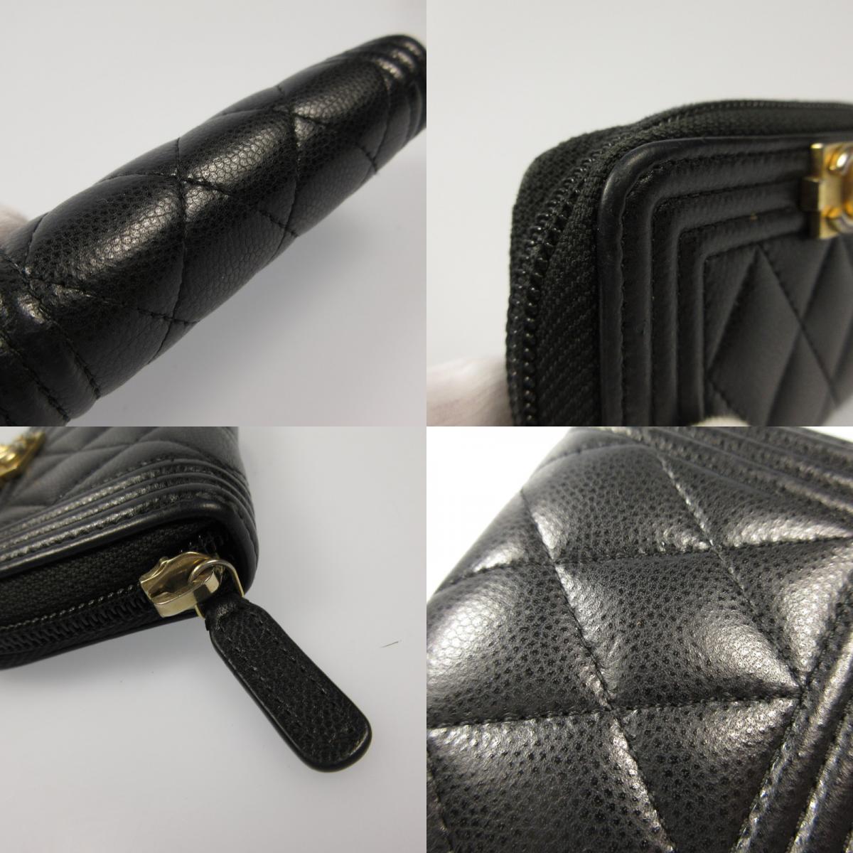 CHANEL | シャネル キャビアスキン ボーイシャネルジップコインケース コインケース A80602【姫路東店】
