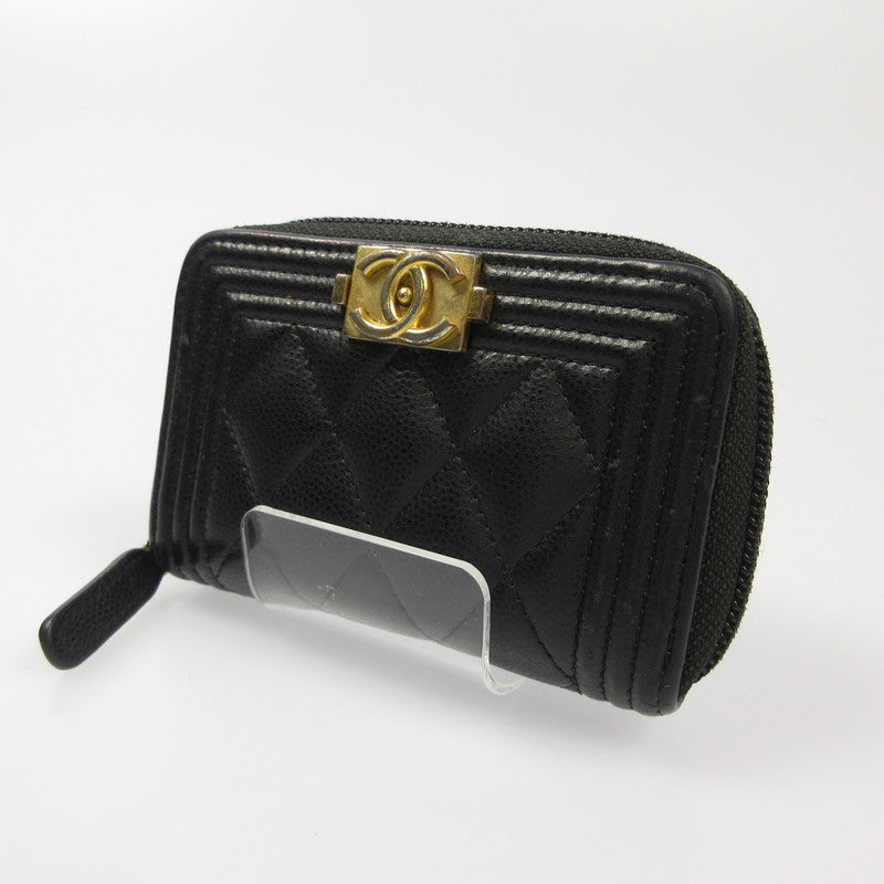 CHANEL | シャネル キャビアスキン ボーイシャネルジップコインケース コインケース A80602【姫路東店】