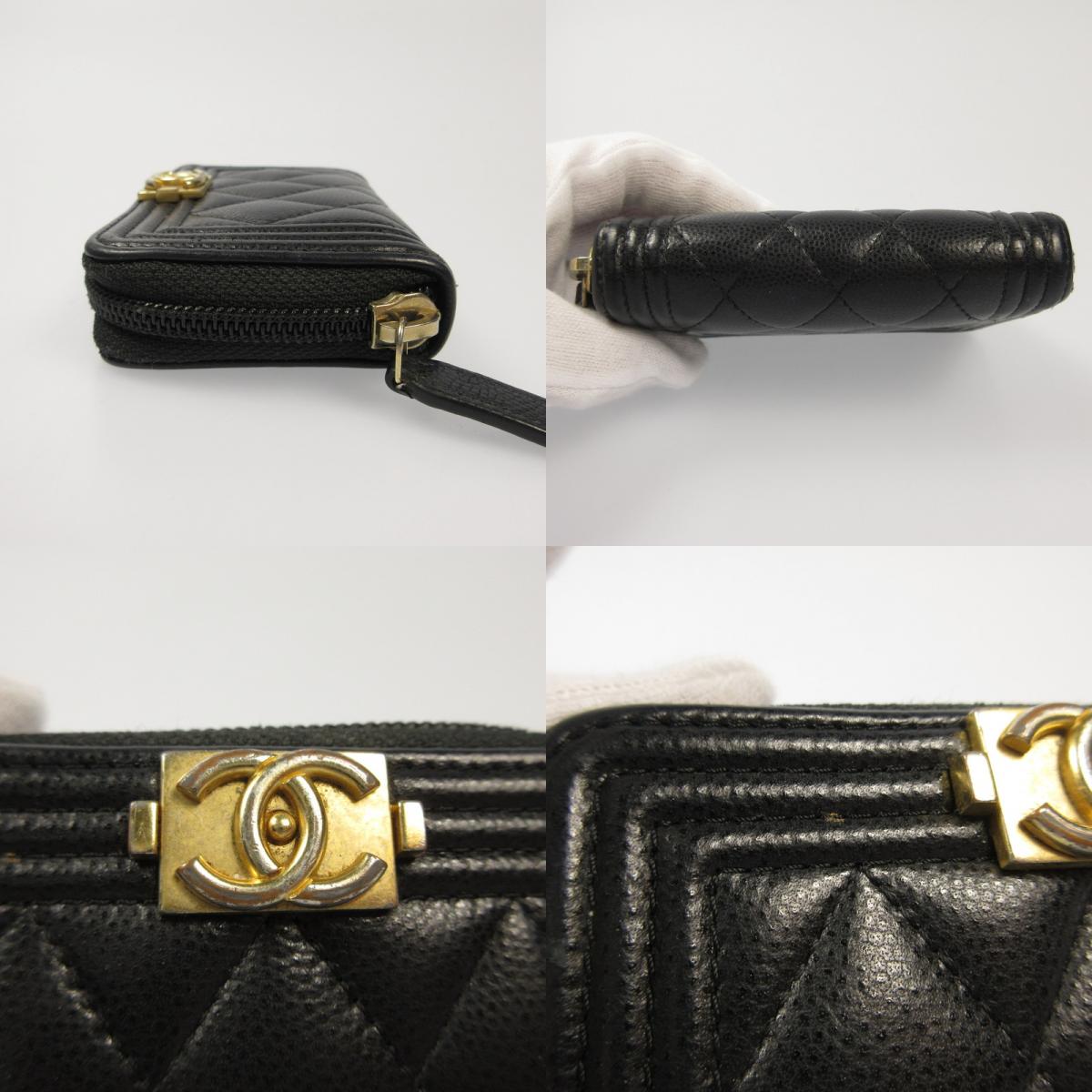 CHANEL | シャネル キャビアスキン ボーイシャネルジップコインケース コインケース A80602【姫路東店】