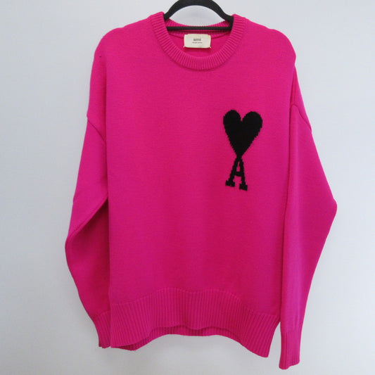 AMI | アミ セーター UKS002.018 国内正規品 ピンク サイズ：M【姫路東店】