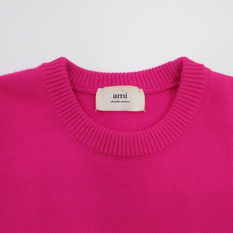 AMI | アミ セーター UKS002.018 国内正規品 ピンク サイズ：M【姫路東店】
