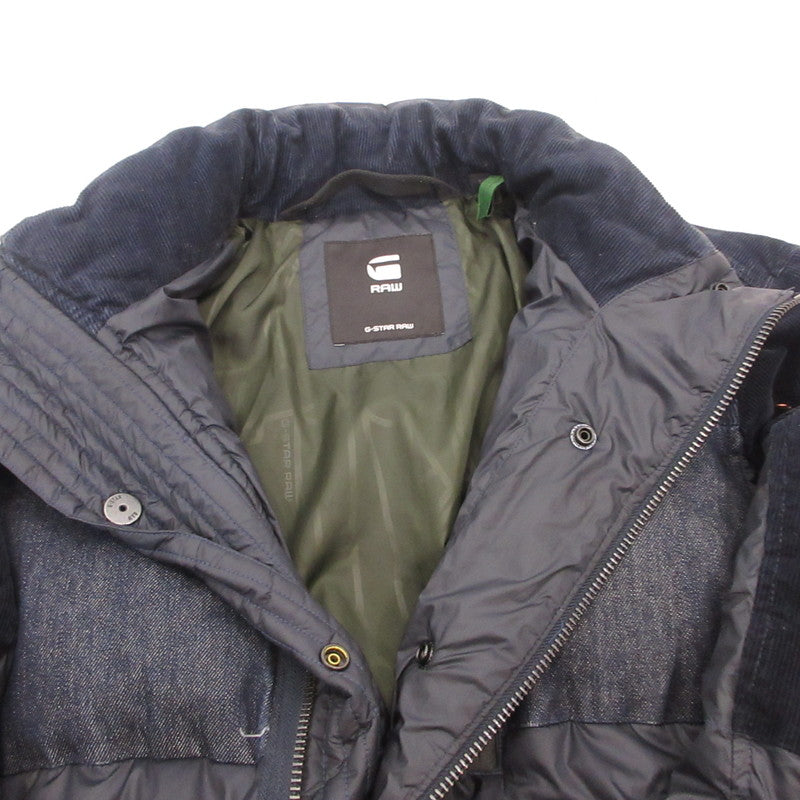 G-STAR | ジースター Denim Mix Quilted Puffer Jacket 中綿ジャケット D17593 ネイビー サイズ：XL【姫路東店】