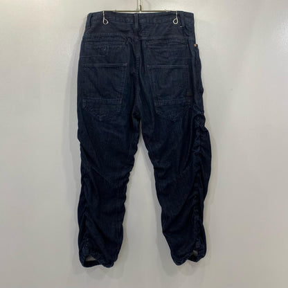G-STAR | ジースター Staq Parachute 3D Loose Cropped デニムパンツ D07152 ネイビー【姫路東店】
