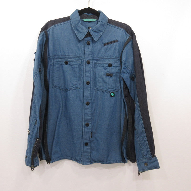 G-STAR | ジースター GSRR G-Hoshi Shirt 長袖シャツ D21285 ネイビー サイズ：L【姫路東店】