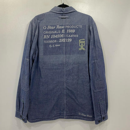 G-STAR | ジースター E Mysterious Overshirt 長袖シャツ D21146 ブルー サイズ：L【姫路東店】