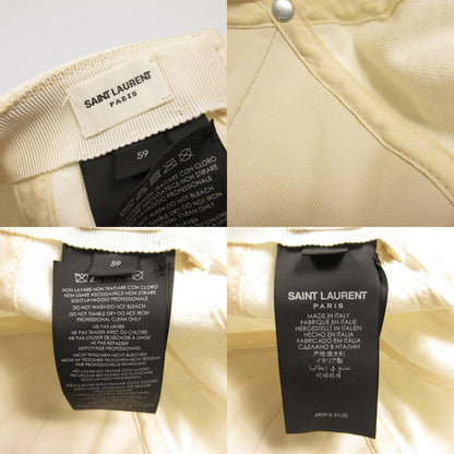SAINT LAURENT | サンローラン キャップ 690975 ｻｲｽﾞ:59 ホワイト【姫路東店】