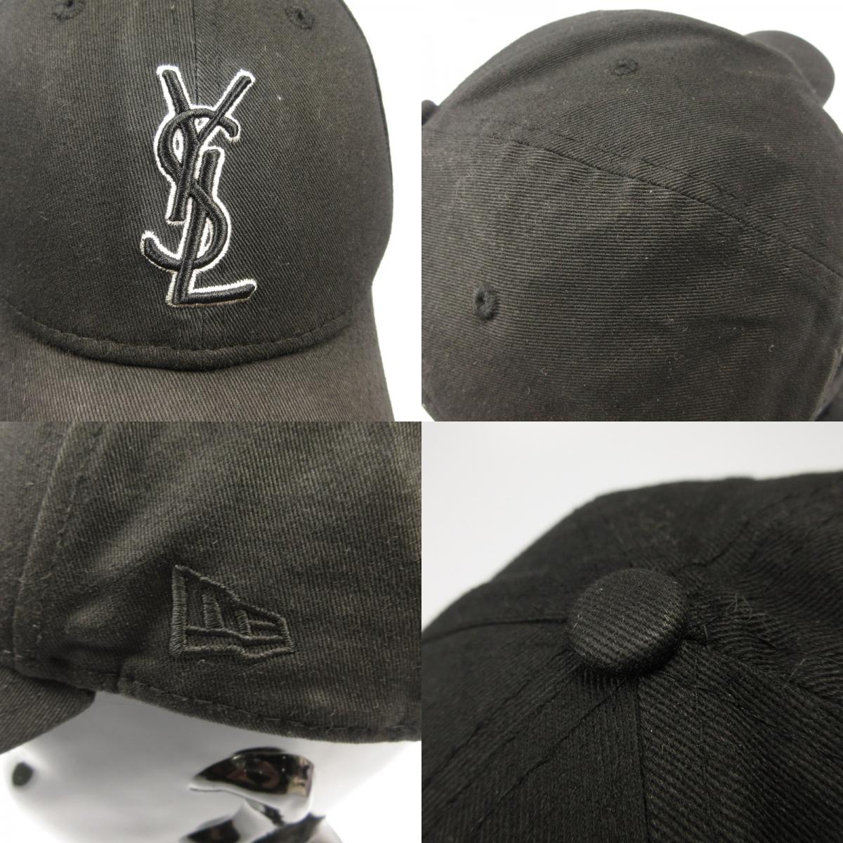 SAINT LAURENT | サンローラン YSL モノグラム キャップ キャップ 687687YCL361000 ×NEW ERA ブラック【姫路東店】