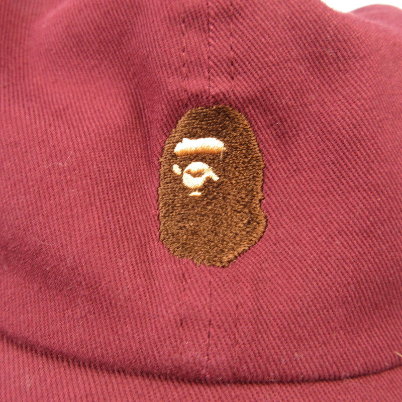 A BATHING APE | アベイシングエイプ キャップ 001CPE801001X ボルドー/バーガンディー【姫路東店】