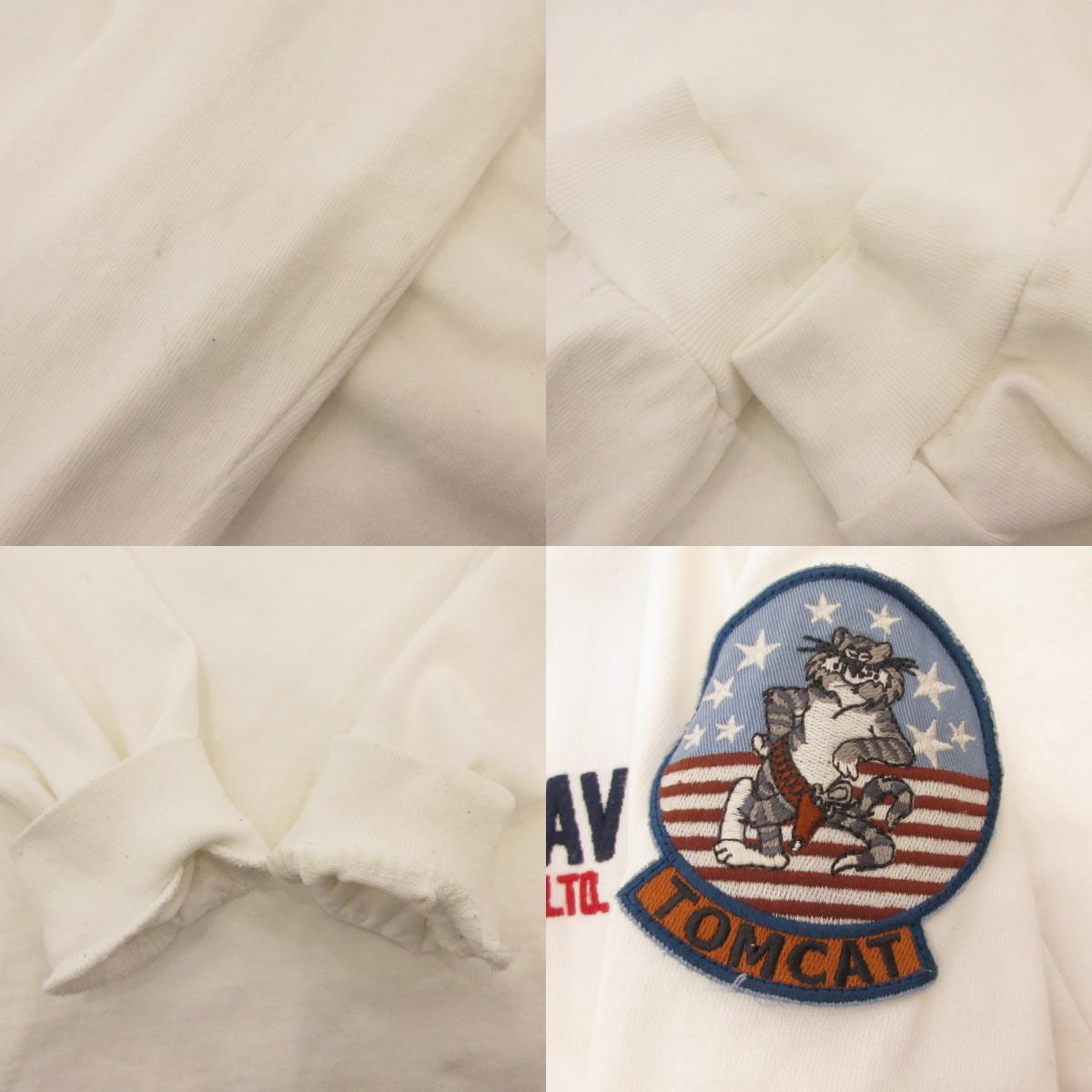 AVIREX | アヴィレックス LONG SLEEVE T-SHIRT TOPGUN 長袖Ｔシャツ 783-3930017 ホワイト サイズ：L【姫路東店】