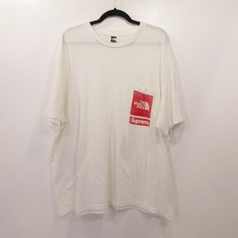 Supreme | シュプリーム Printed Pocket Tee 半袖Ｔシャツ NT02309I ×THE NORTH FACE ホワイト サイズ：XL【姫路東店】
