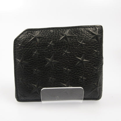 JIMMY CHOO | ジミーチュウ ALBANY EMG 二つ折り財布 ブラック【姫路東店】