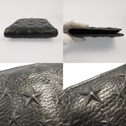 JIMMY CHOO | ジミーチュウ ALBANY EMG 二つ折り財布 ブラック【姫路東店】