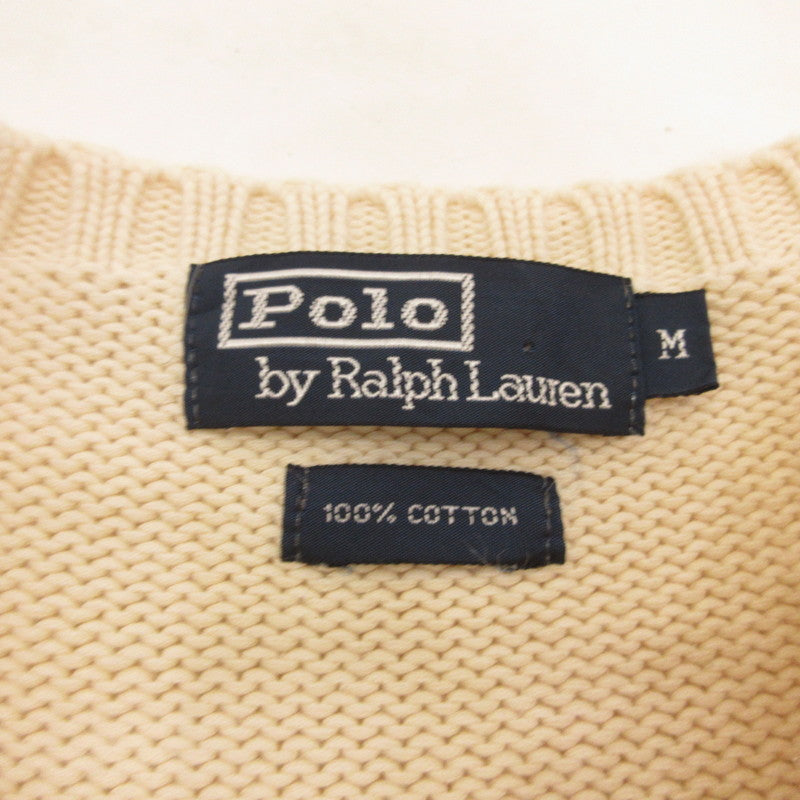 POLO RALPH LAUREN | ポロ・ラルフローレン セーター 年式:90s アイボリー サイズ：M【姫路東店】