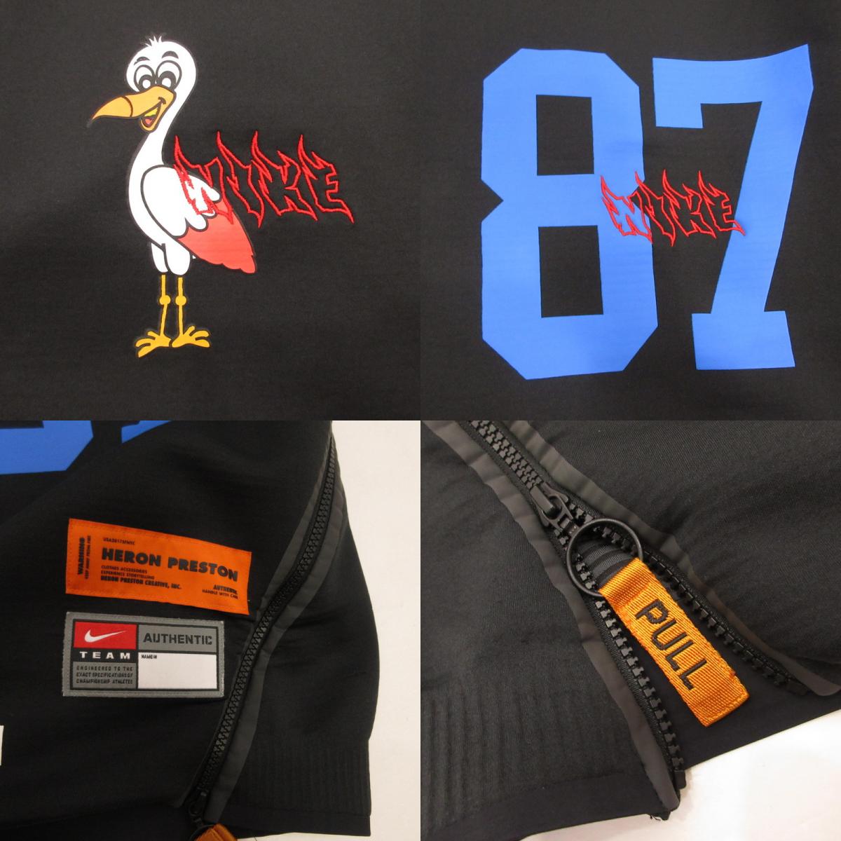 NIKE | ナイキ Preston SS Jacket パーカー CI2975-010 x Heron ブラック サイズ：L【姫路東店】