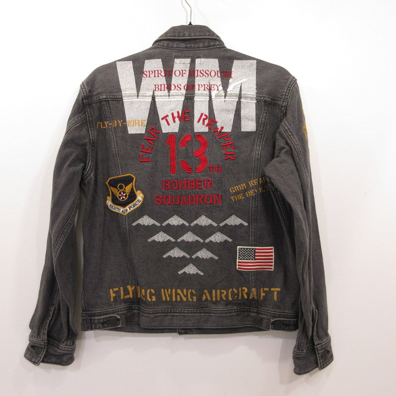 AVIREX | アヴィレックス B-2 IMPACT DENIM JACKET デニム 6102134 ブラック サイズ：M【姫路東店】