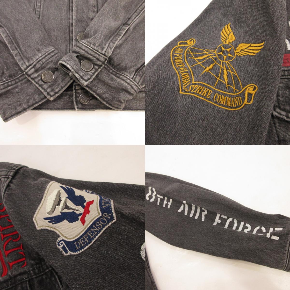 AVIREX | アヴィレックス B-2 IMPACT DENIM JACKET デニム 6102134 ブラック サイズ：M【姫路東店】