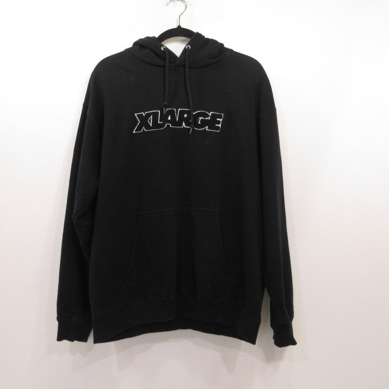 X-LARGE | エクストララージ STANDARD LOGO HOODEDSWEATSHIRT パーカー 101233012007 ブラック サイズ：M【姫路東店】