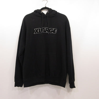 X-LARGE | エクストララージ STANDARD LOGO HOODEDSWEATSHIRT パーカー 101233012007 ブラック サイズ：M【姫路東店】