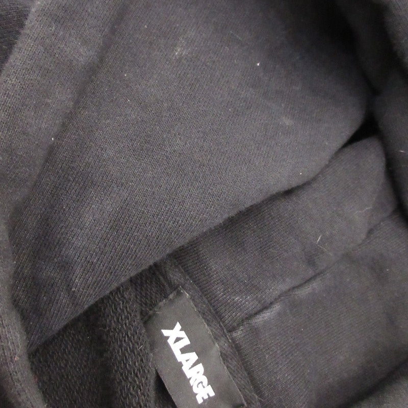 X-LARGE | エクストララージ STANDARD LOGO HOODEDSWEATSHIRT パーカー 101233012007 ブラック サイズ：M【姫路東店】