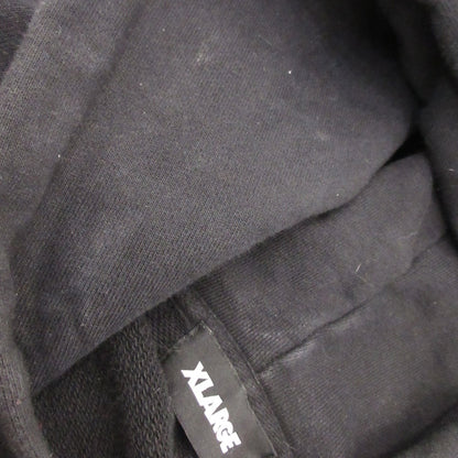 X-LARGE | エクストララージ STANDARD LOGO HOODEDSWEATSHIRT パーカー 101233012007 ブラック サイズ：M【姫路東店】