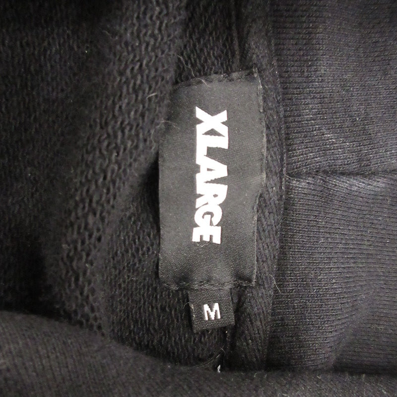 X-LARGE | エクストララージ STANDARD LOGO HOODEDSWEATSHIRT パーカー 101233012007 ブラック サイズ：M【姫路東店】