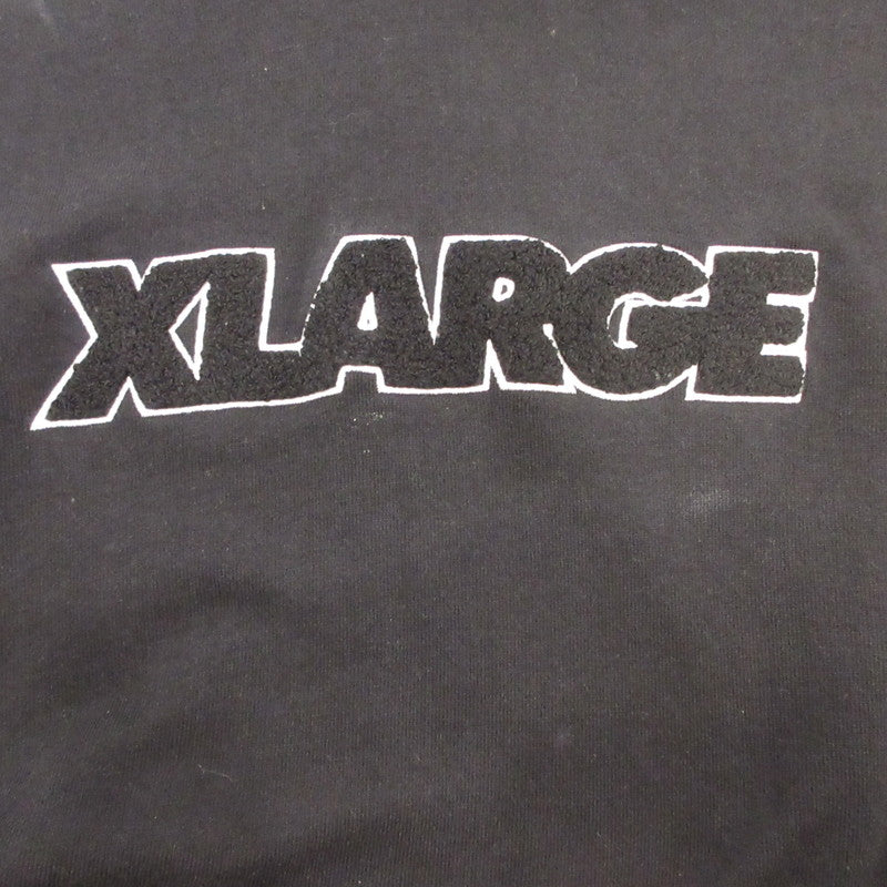 X-LARGE | エクストララージ STANDARD LOGO HOODEDSWEATSHIRT パーカー 101233012007 ブラック サイズ：M【姫路東店】