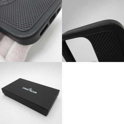 STONE ISLAND | ストーンアイランド RUBBERISED SILICONE その他小物 9500009 iPhone 16 Pro スマホ・携帯ケース ブラック【姫路東店】