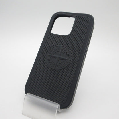 STONE ISLAND | ストーンアイランド RUBBERISED SILICONE その他小物 9500009 iPhone 16 Pro スマホ・携帯ケース ブラック【姫路東店】
