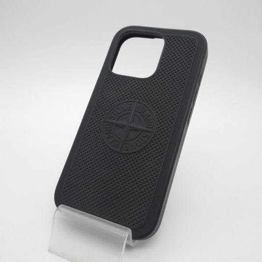 STONE ISLAND | ストーンアイランド RUBBERISED SILICONE その他小物 9500009 iPhone 16 Pro スマホ・携帯ケース ブラック【姫路東店】