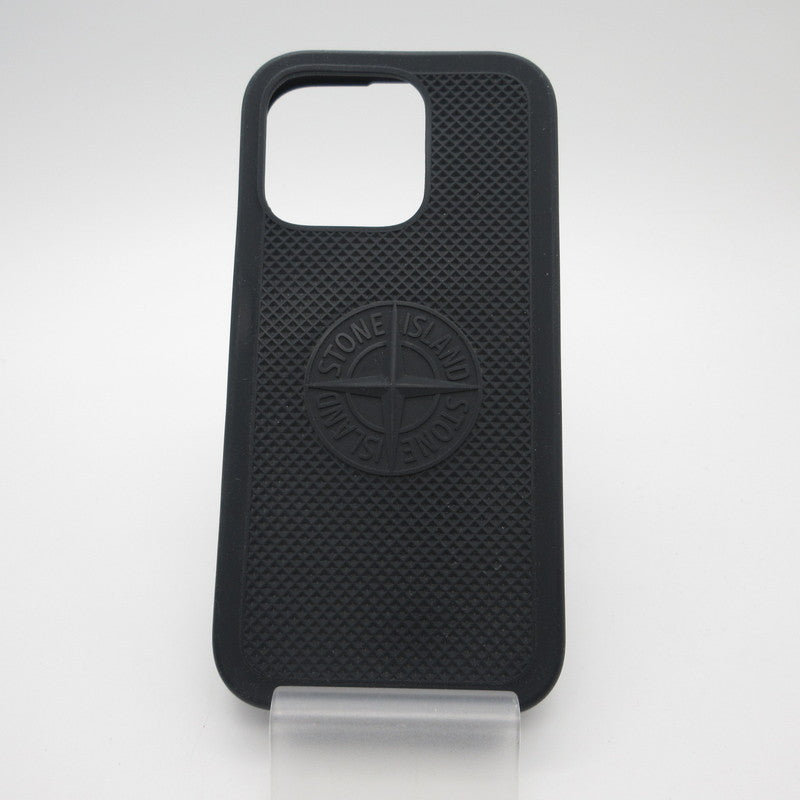 STONE ISLAND | ストーンアイランド RUBBERISED SILICONE その他小物 9500009 iPhone 16 Pro スマホ・携帯ケース ブラック【姫路東店】