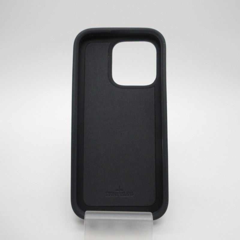 STONE ISLAND | ストーンアイランド RUBBERISED SILICONE その他小物 9500009 iPhone 16 Pro スマホ・携帯ケース ブラック【姫路東店】
