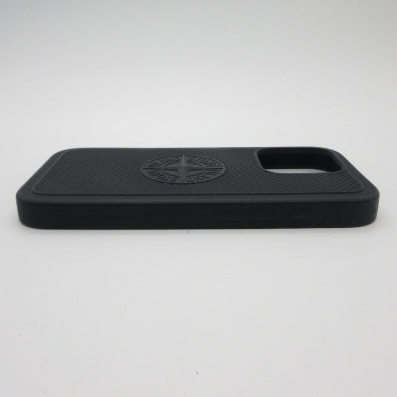 STONE ISLAND | ストーンアイランド RUBBERISED SILICONE その他小物 9500009 iPhone 16 Pro スマホ・携帯ケース ブラック【姫路東店】