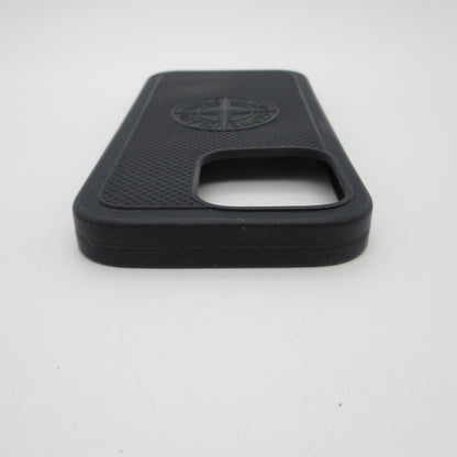 STONE ISLAND | ストーンアイランド RUBBERISED SILICONE その他小物 9500009 iPhone 16 Pro スマホ・携帯ケース ブラック【姫路東店】