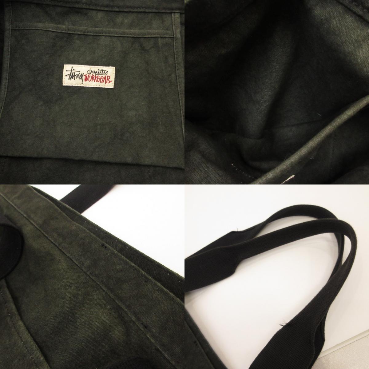 STUSSY | ステューシー CANVAS EXTRA LARGE TOTE トートバッグ ブラック【姫路東店】