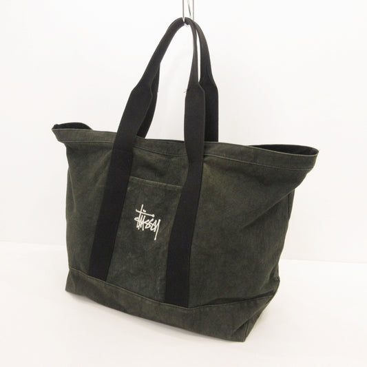 STUSSY | ステューシー CANVAS EXTRA LARGE TOTE トートバッグ ブラック【姫路東店】