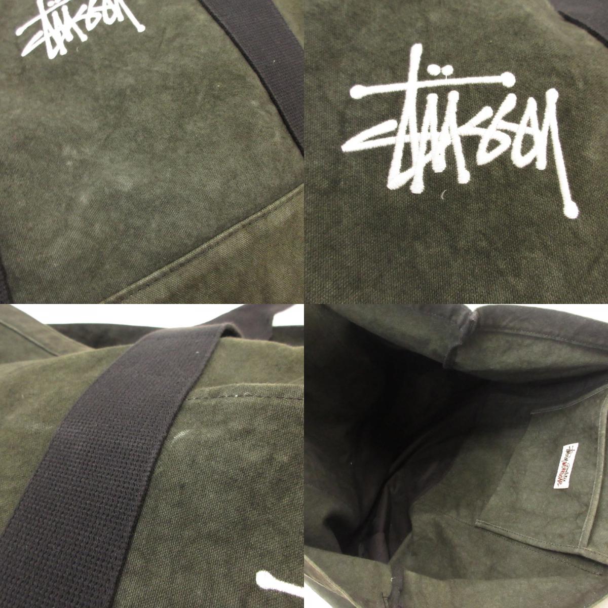 STUSSY | ステューシー CANVAS EXTRA LARGE TOTE トートバッグ ブラック【姫路東店】
