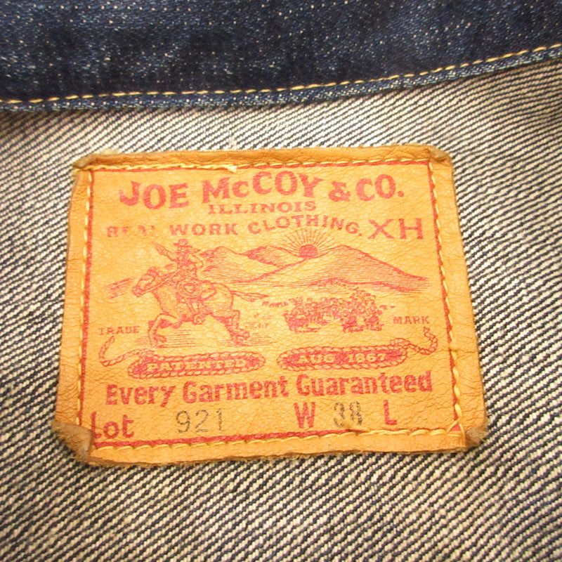 JOE McCOY | ジョーマッコイ 1ST デニム ジャケット デニム Lot921 ネイビー サイズ：38【姫路東店】